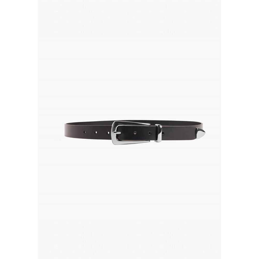 NEW FAVORITE DAUGHTER statement belt in black nickel